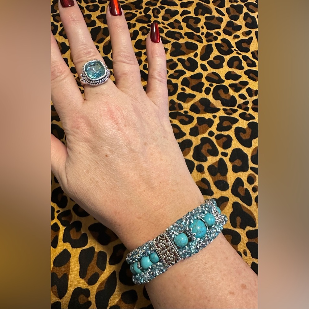 Turquoise and Silver Bracelet